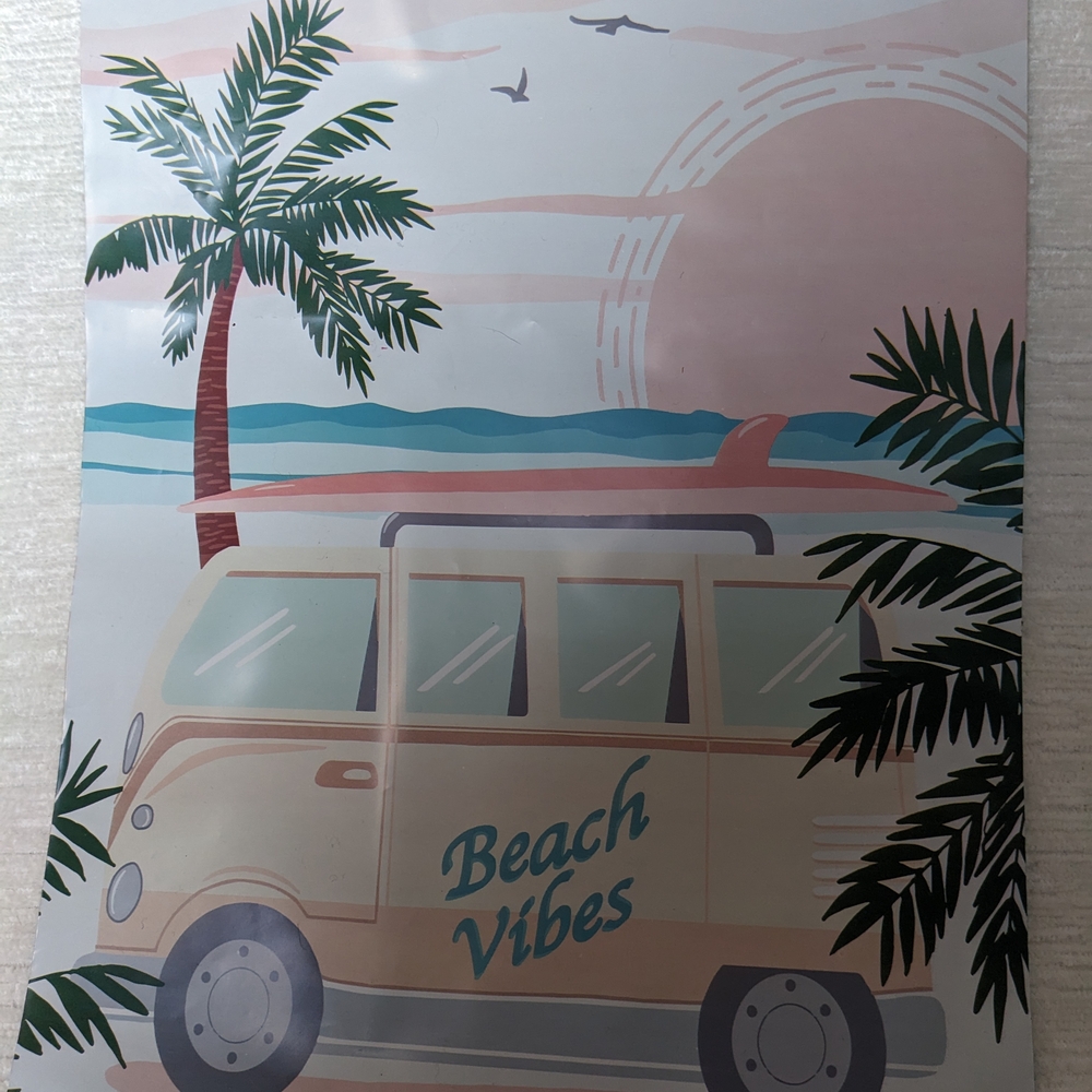 Beach Vibes Polymailers 20 Pk Very Thick Material 10" By 13" - Picture 5 of 6
